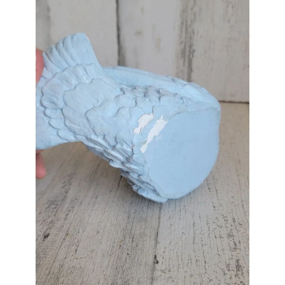Vintage blue pigeon AS IS bird‎ home decor unique